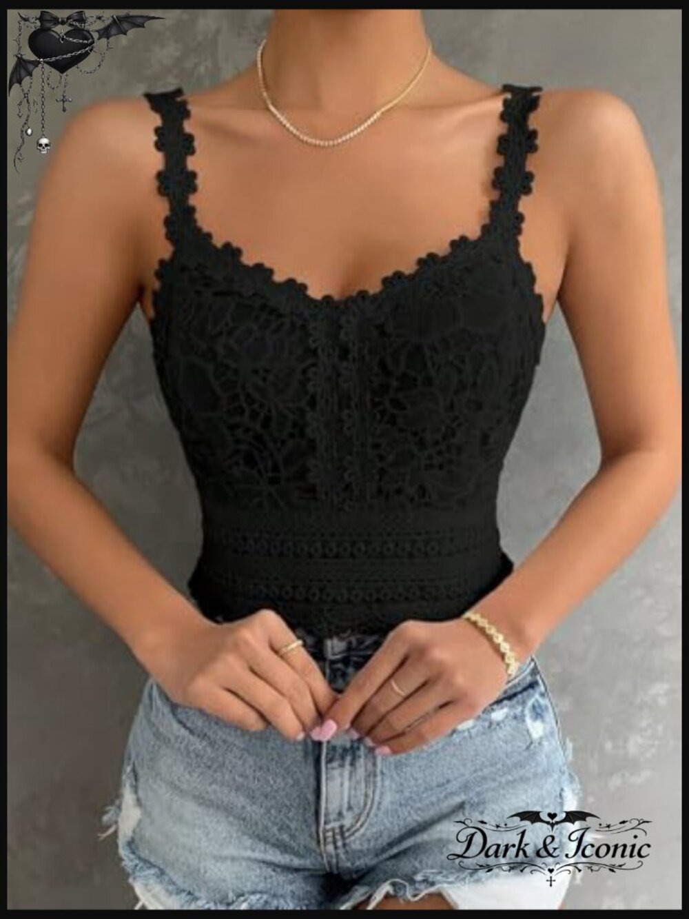 Boho Lace Corset Crop Tank Top Backless Going Out Summer Outfits - Picture 5 of 5